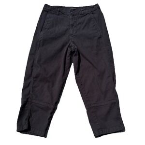 Quince Organic Cotton Twill Barrel Jeans 14/34x26 Black Women's High Rise